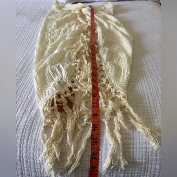 NWT SHEIN Cream Textured Skirt/Cover Up - Picture 5 of 7
